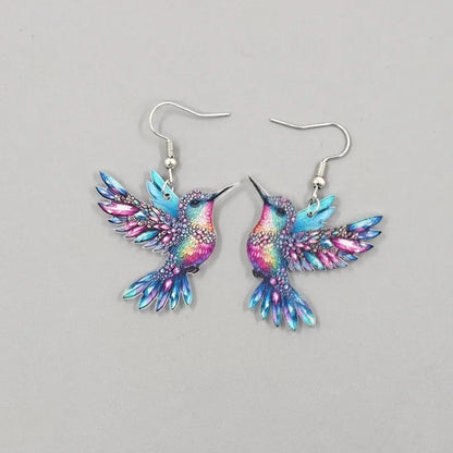Boucles d'oreilles Pendentifs Colibri
