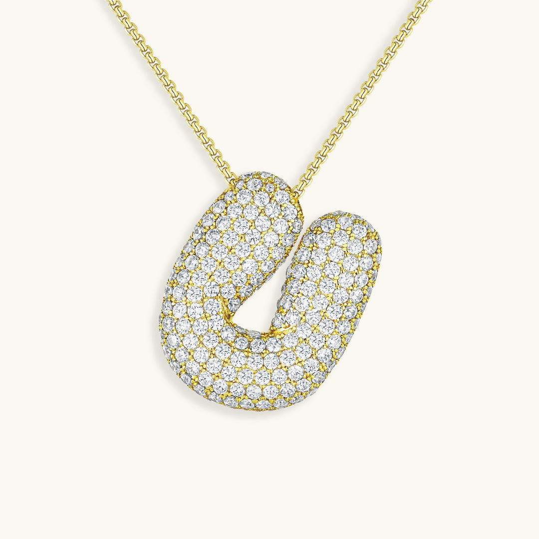 Collier initiale avec bulles Hailey