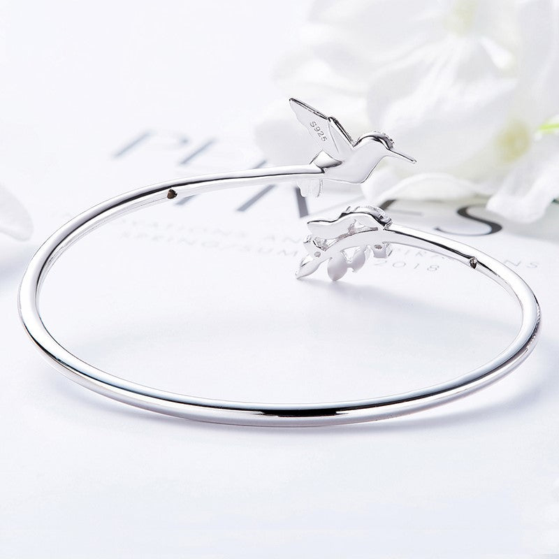 Bague Colibri Réglable avec Diamant Rhinestone