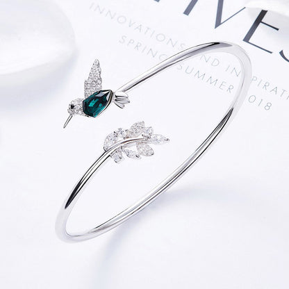 Bague Colibri Réglable avec Diamant Rhinestone