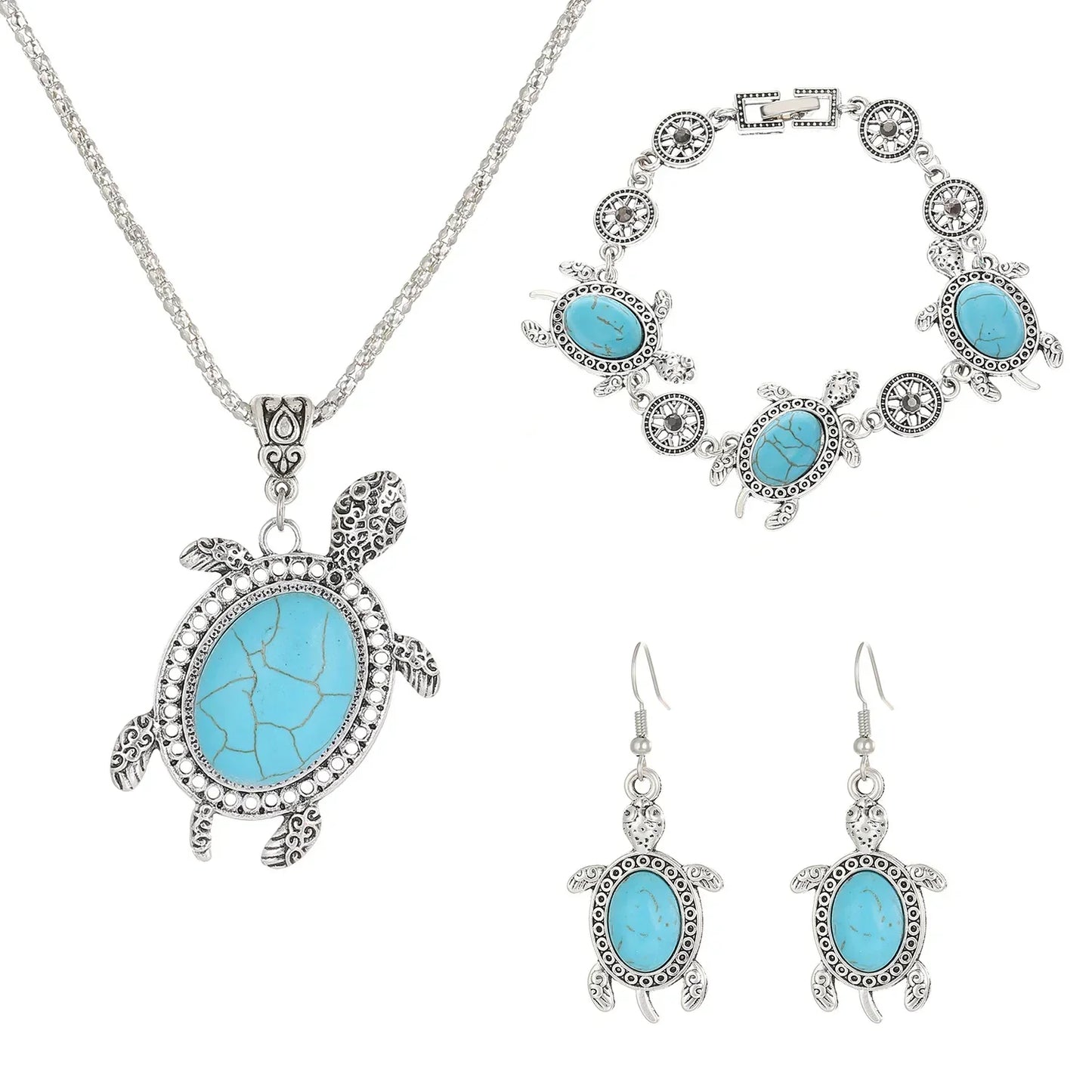 Coffret Bijou Tortue Turquoise