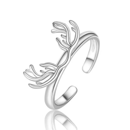 Bague Bois de Cerf Argent Sterling