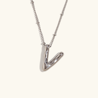 Collier personnalisé initiale avec bulles