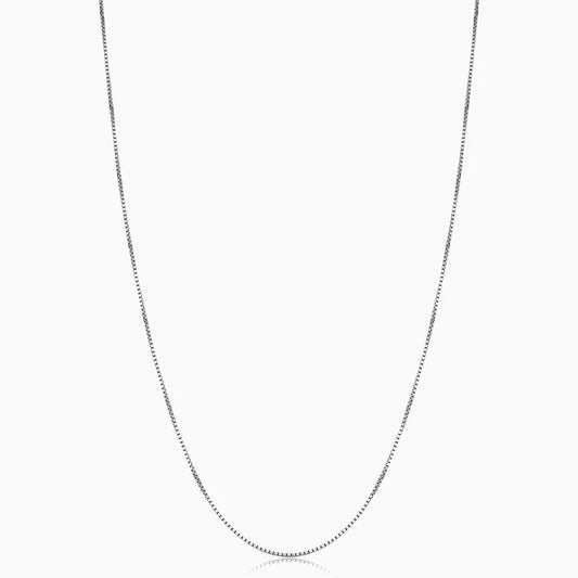 Collier Bodega Box | Or Blanc