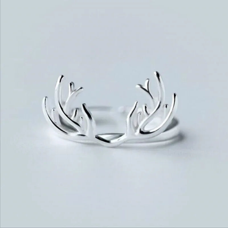 Bague Bois de Cerf Argent Sterling