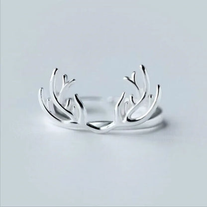 Bague Bois de Cerf Argent Sterling