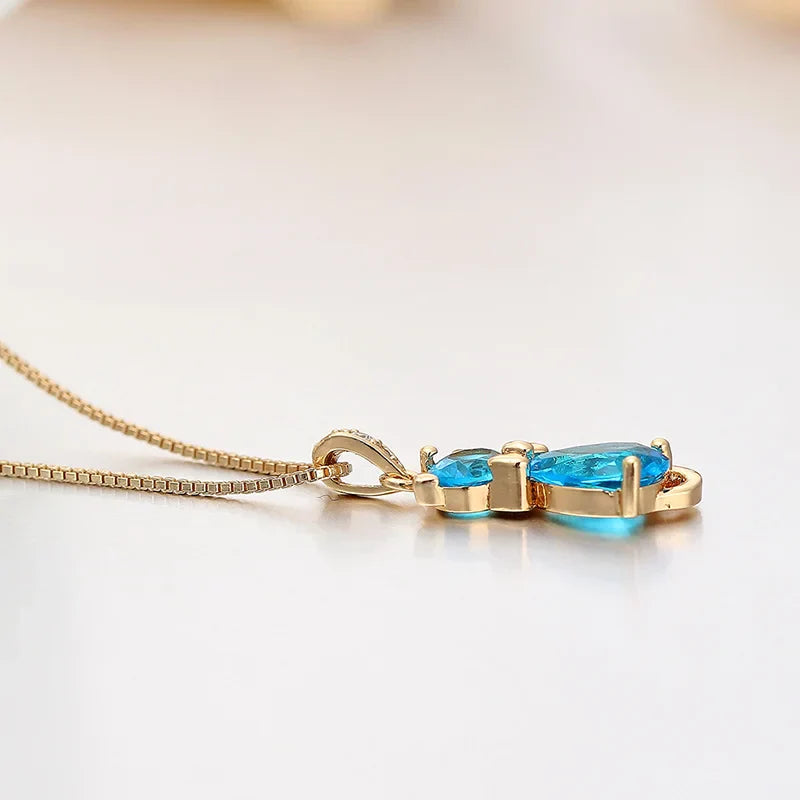Collier Pendentif Chat Cristal