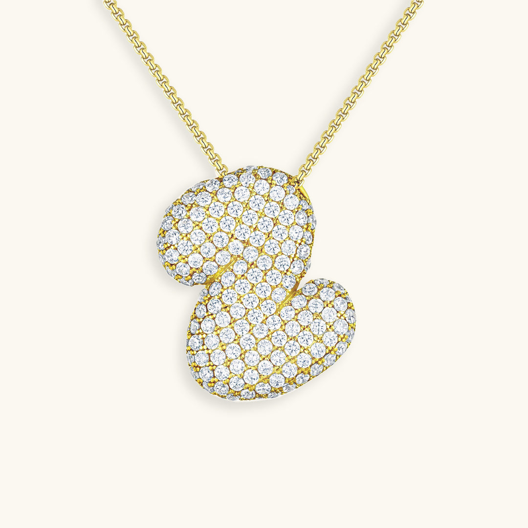 Collier initiale avec bulles Hailey