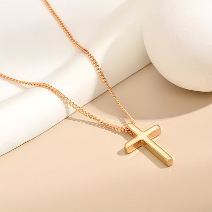 Collier Croix plaqué or