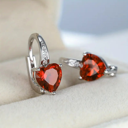 Lunara Emberelle Boucles d'Oreilles | Or Blanc