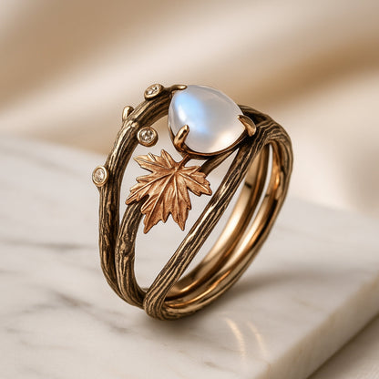 Bague Pierre de Lune Nature