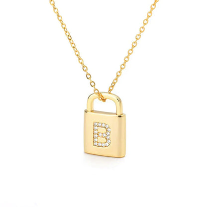 Collier Cadenas d'Initiale Dorée