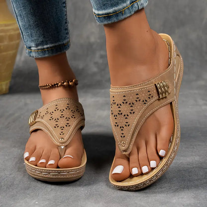 Paula – Sandales vintage avec design artisanal ethnique pour femme