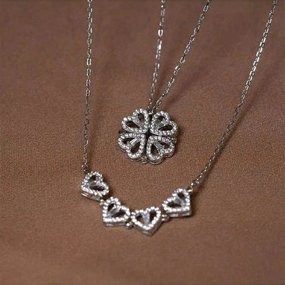 Collier Trèfle à Quatre Feuilles de l'Amour