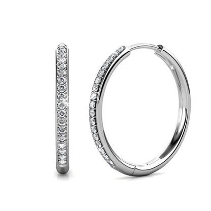 Boucles d'oreilles Sorel Pave | Or Blanc