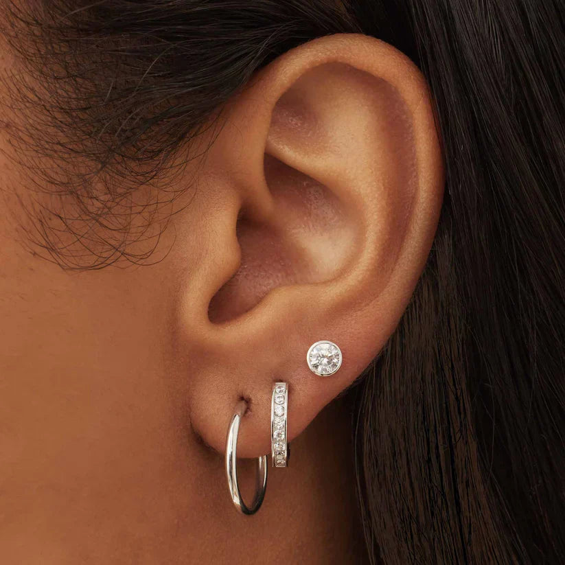 Boucles d'oreilles Noemie Sorel | Or Blanc
