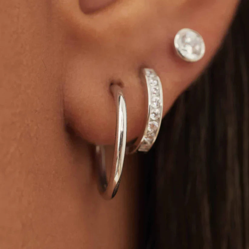 Boucles d'oreilles Noemie Sorel | Or Blanc