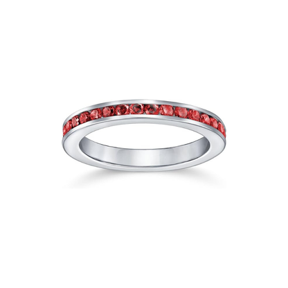 Ruby Eternity Bague Anneau | Or Blanc
