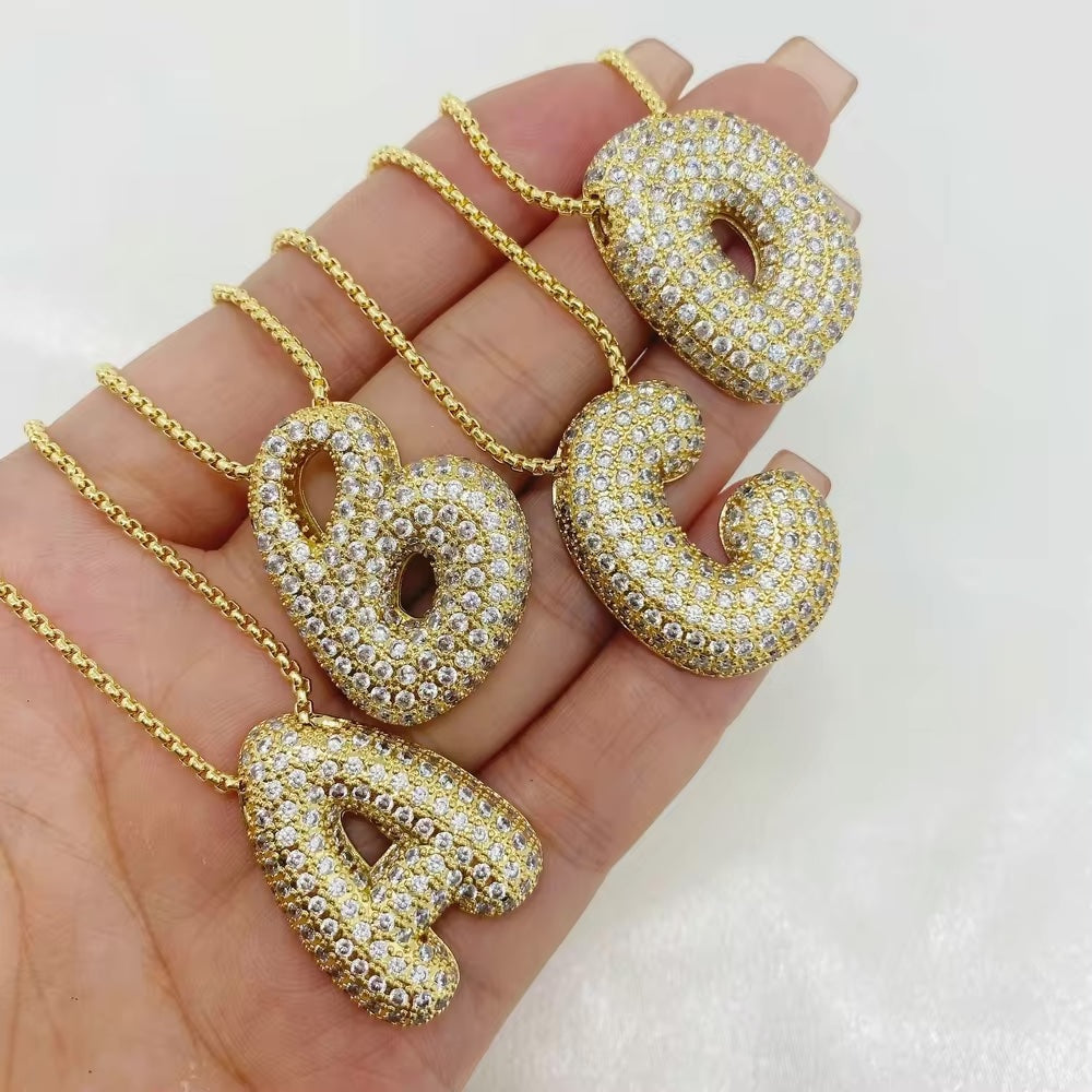 Collier initiale avec bulles Hailey