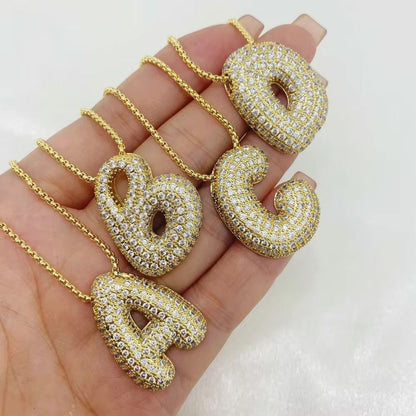 Collier initiale avec bulles Hailey