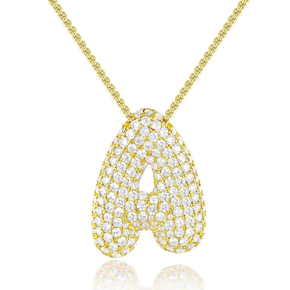 Collier initiale avec bulles Hailey