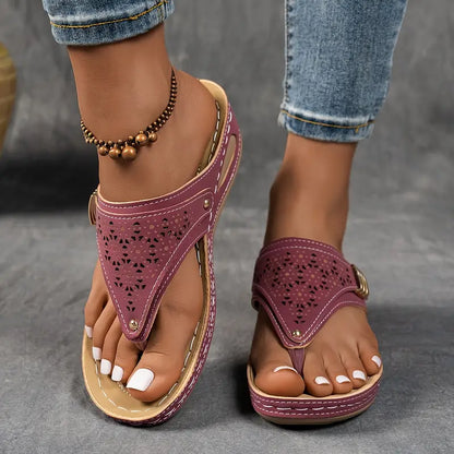 Paula – Sandales vintage avec design artisanal ethnique pour femme