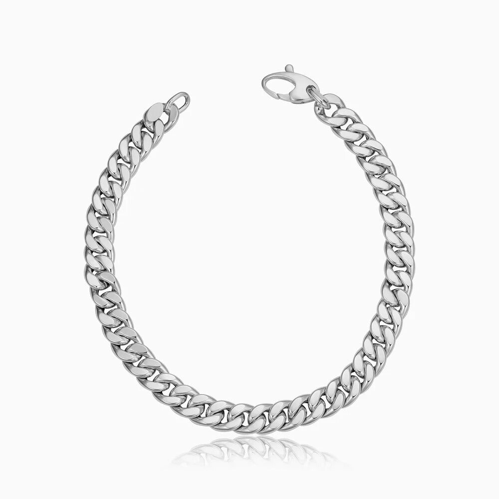Bracelet Cubain Estate | Or Blanc