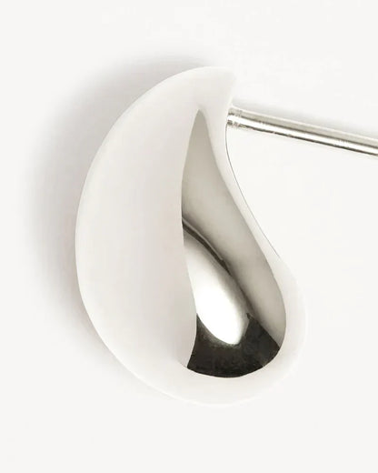 Boucles d'oreilles Mato Drop | Or Blanc