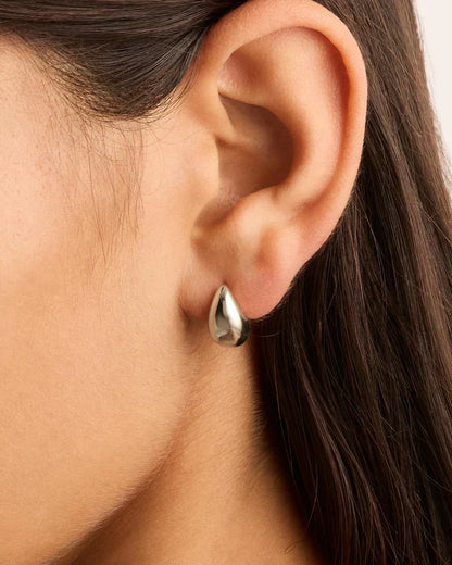 Boucles d'oreilles Mato Drop | Or Blanc