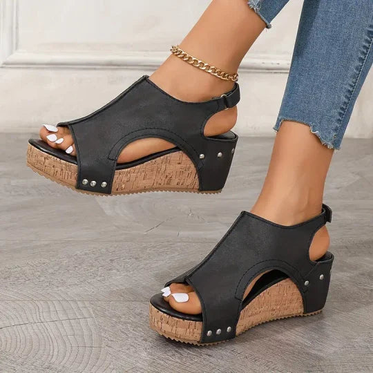 Tina – Sandales à coin super confortables pour femme