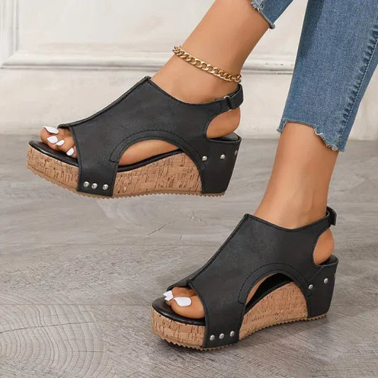 Tina – Sandales à coin super confortables pour femme