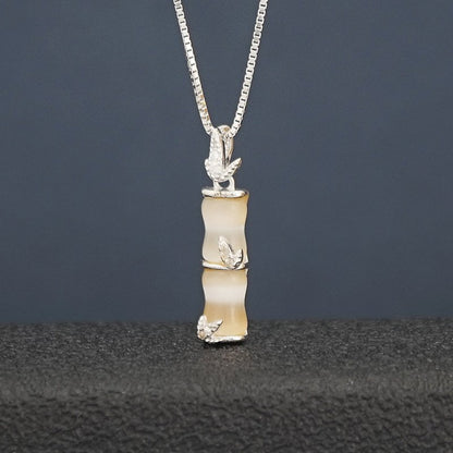 Pendentif chaîne bambou de luxe