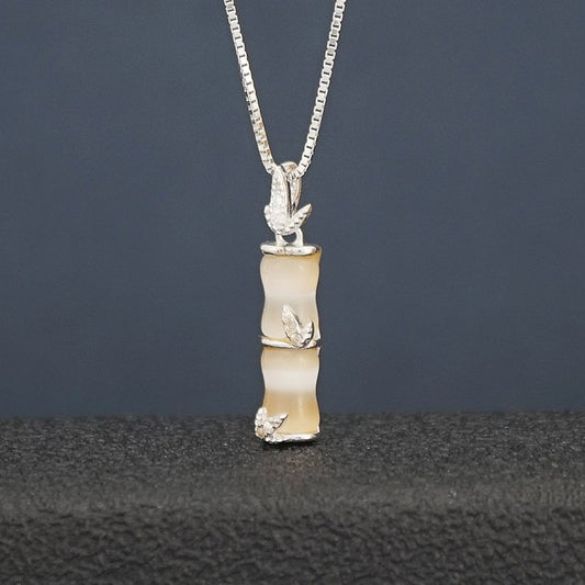 Pendentif chaîne bambou de luxe
