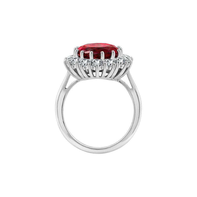 Classic Oval Collier Rubis | Or