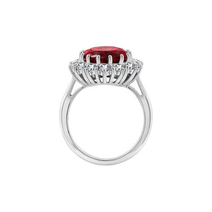 Classic Oval Collier Rubis | Or