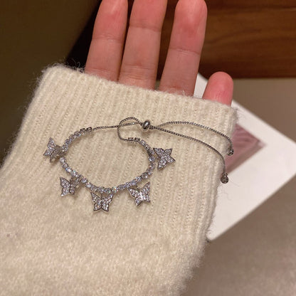 Bracelet tennis papillon Camelia