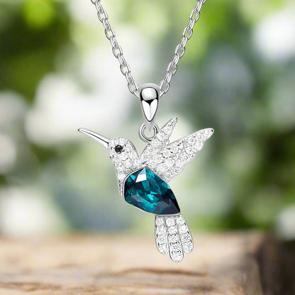 Collier Colibri Étincelant avec Zircone