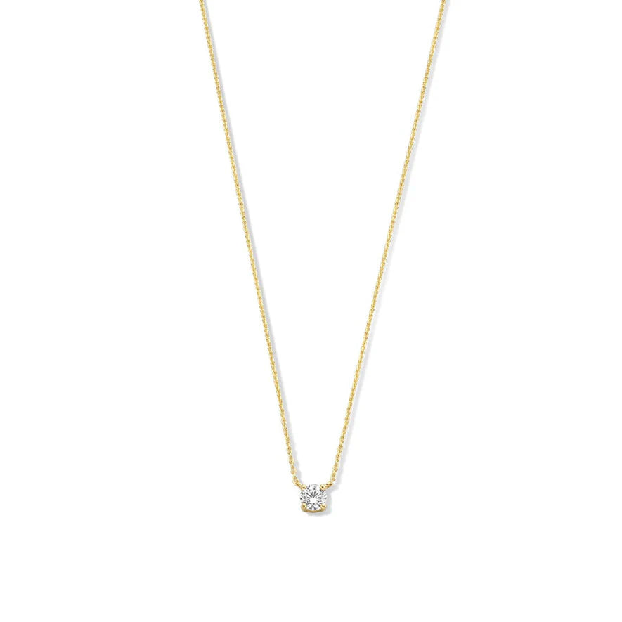 Collier à Pierre Clea | Or Blanc