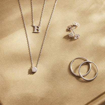 Collier à Pierre Clea | Or Blanc
