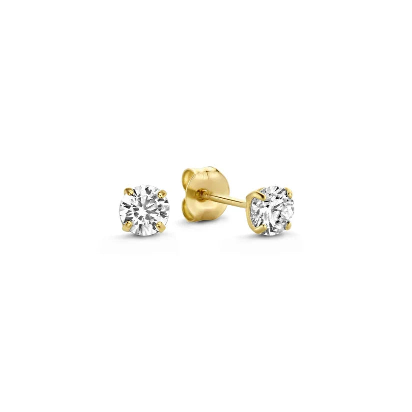 Ensemble de Boucles d'oreilles à Pierre Larmes de Lune | Or Blanc