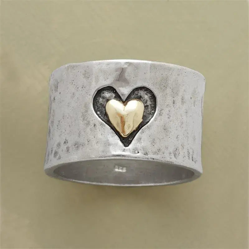 Bague cœur vintage