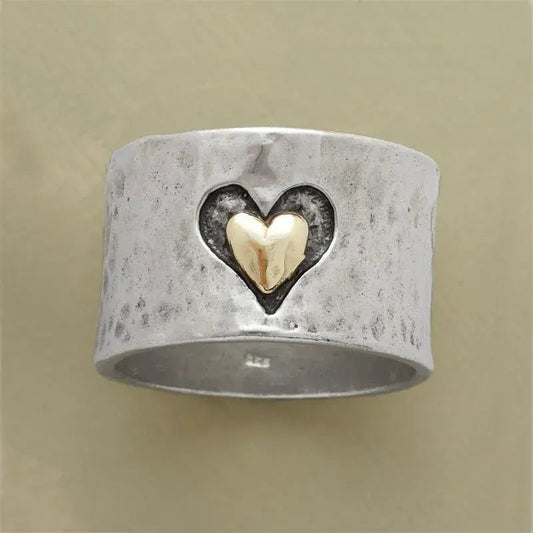 Bague cœur vintage