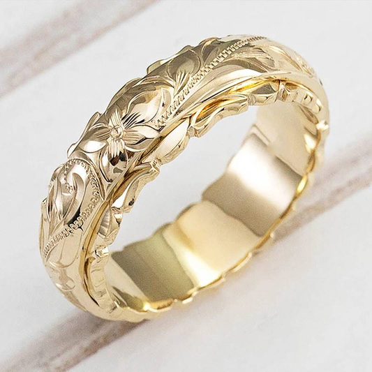Bague Vintage Fleur Or