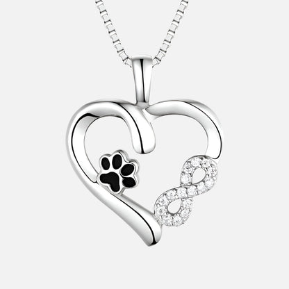 Collier Patte et Cœur avec Charme Infini