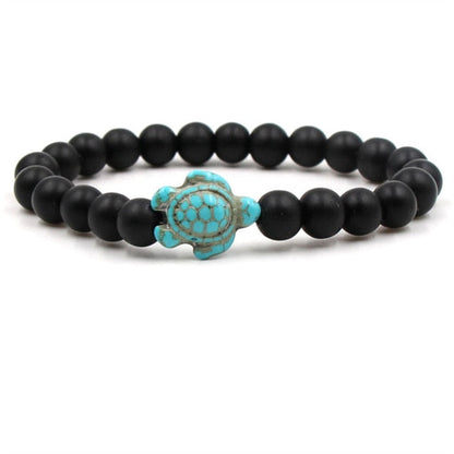 Bracelets Tortue Uniques en Perles de Pierre Naturelle