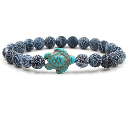 Bracelets Tortue Uniques en Perles de Pierre Naturelle