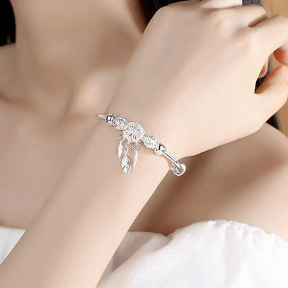 Bracelet attrape-rêves ajustable en argent 925