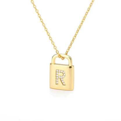 Collier Cadenas d'Initiale Dorée