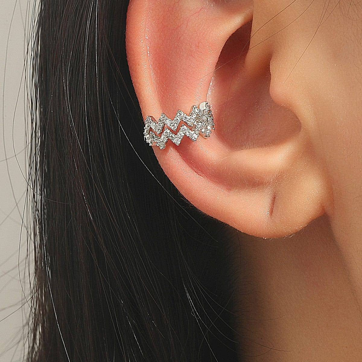 Boucles d'oreilles poignet zigzag Jessie