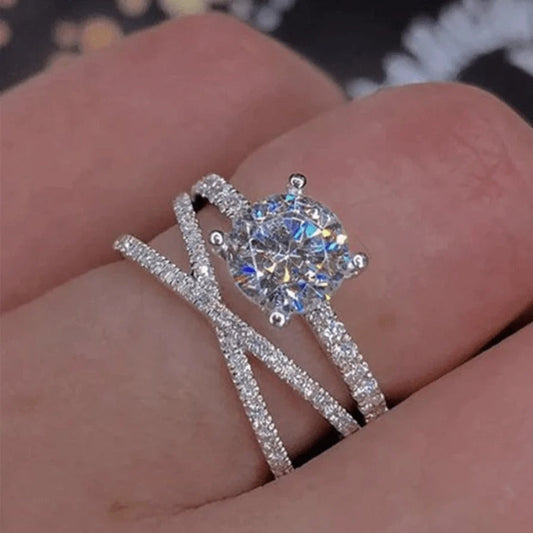 Bague demoiselle entrelacée